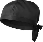 [Cabilock] Sweat Wicking Beanie Cap Skull Cap Chef Hat Baker Hat Du Rag Kitchen Cooking Chef Cap Hat Pirate Hat for Home Kitchen Restaurants Parties
