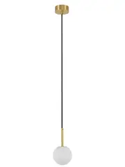 Made By Mayfair Lucent 1 Light 100mm Pendant in Solid Brass with Spanish Alabaster