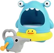 Kisangel 2Pcs Shark Manual Bubble Maker for for Bubble Baths and Outdoor Play Delicate Bubbles Portable Design Birthday Present