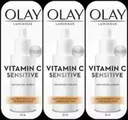 3 x OLAY Luminous Vitamin C Sensitive Advanced Serum