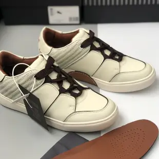 100％原廠 Ermenegildo Zegna傑尼亞男鞋春季款皮革低幫Triple Stitch運動鞋