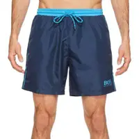 在飛比找ETMall東森購物網優惠-【HUGO BOSS】男時尚色彩對比深藍色快乾游泳褲(預購)