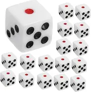 ERINGOGO 50pcs Acrylic Dice Props for Party Games Multi Sided Dice Game Smooth Surface Lightweight Easy to Carry for Home Ktv Bars and Gatherings