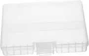 HOMOBABE Battery Storage Case Transparent Battery Organizer Box for and Other Batteries Compact and Durable Battery Holder for Easy Access and Organization for Home
