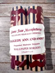 Glenna Jean Raggedy Ann & Andy Wall Border Pre-Pasted Two- 5 Yd. Rolls