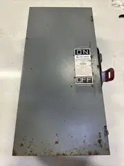 Challenger 60 Amp 600V Fusible Disconnect NOS H1636 50HP