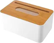 Dryer Sheet Facial Tissue Holder - Tissue Holders for Bathrooms,Modern Farmhouse Boho Decor, Bathroom Hardware, Wooden Storage for Mobile Phones, Remote Controls