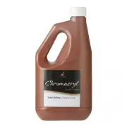 Burnt Sienna Chromacryl Colour medium bodied Art Student Acrylic Artist Paint 2L