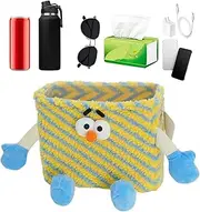 Cartoon Car Trash Can - Car Trash Can Cute Car Trash Can | Portable Car Trash Can for Kids Cartoon Design Leakproof Car Trash Can Funny Car Trash Can for Rub