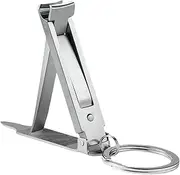 LeoLeoii Nail Clippers, Single, Ultra-Thin, Portable, Multifunctional, Foldable Household Nail Clippers with Keychain