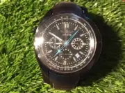 NEW Men's Chronograph Tachymeter Quartz G66 Analog Watch with Black Strap