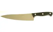 MAM_700 - 215mm Stainless Steel Professionals Cooks Knife (Black Full Tang Handle)