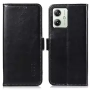 ABEEL For Motorola Moto G64 5G Case PU Leather Crazy Horse Texture Wallet Phone Cover