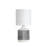 Clinton Glossy White Ceramic Bedside Table Lamp