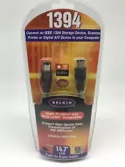 Belkin 1394 IEEE Firewire 6 Pin To 6 Pin Cable Model F3N400-14-ICE 14.7'