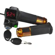 Electric Scooter Throttle Grips with LED Display Reliable Voltage Evaluation