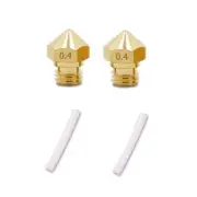 2 pcs MK10 M7 Extruder Nozzle 0.4mm and 2pcs PTFE Tube kit, for Wanhao FlashF...