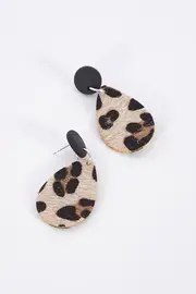 Handmade Leopard Earrings--GRE-PARDEAR-CRE
