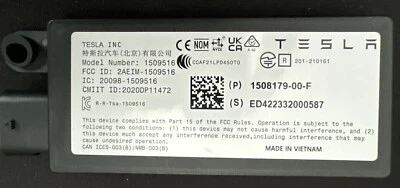 2020-2023 Tesla Model Y Rear bluetooth antenna module OEM 1508179-00-F