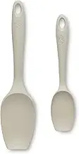 Zeal JSET1C Non-Stick Silicone Large & Small Spatula Spoon-Cream