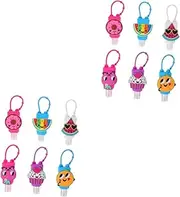 12 Pcs Silica Gel Bottle Refillable Bottle Keychain Small Containers Bottle Christmas Party Favor Silicone Refillable Bottle Hand Gel Dispenser Travel Party Bag