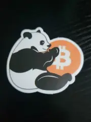 Bitcoin Panda Crypto Currency Decal Waterproof & Durable