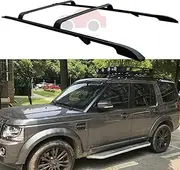 FANTE 4PCS Roof Rail Racks Cross Bars Luggage Carrier Set Fits for Land Rover Discovery 4 LR4 2010-2016, Black Roof Racks & Black Cross Bars, (FT-RC-RLDS4- KIT-B)