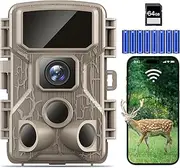 Punvoe 6K 64MP WiFi Trail Camera - Night Vision, Motion Activation, IP67 Waterproof, 130° Wide Angle - Wireless Outdoor Game Cam