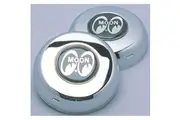 Mooneyes Chrome Horn Button With Moon Logo