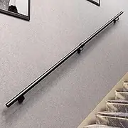 Hand Railings for Indoor Stairs Wall Mount Staircase Banister Handrails Metal Wrought Iron Stair Railing Safety Non-Slip Outdoor Grab Bar Railing 1FT - 20FT(16ft/480cm)