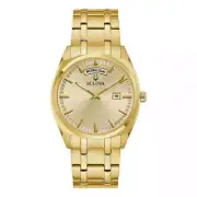 Bulova 97C115 Surveyor Gold Stainless Steel Men's Watch MSRP $450 / NEW W TAGS