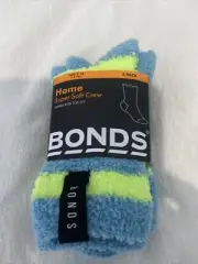 Bonds Home Super Soft boys Crew socks 2 Pack Acc571