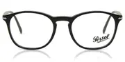 Persol PO3007VM 95 Men's Glasses Black Size 52 - Private Health Rebate - Blue Light Block Available