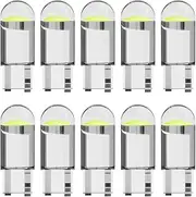 Suithink 10 Pieces Car 194 LED Bulbs,6000K 168 2825 W5W T10 Wedge COB LED Replacement Bulbs for Car Side Marker Lights Dome Map Door Courtesy License Plate