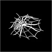 HaiRxr Interesting Halloween Spider Web Decor Car Sticker Accessories Silhouette (Color : White, Size : 22cm*17cm)