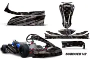 Go Kart Graphics Kit Decal Sticker For KG MK14 Cadet SUBDUED
