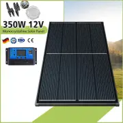 12V 350W Fixed Solar Panel Kit Mono Cells Home Generator Battery Charging Power