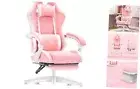 Gaming Chair,Ergonomic Massage Computer Office Desk Chair with Pink