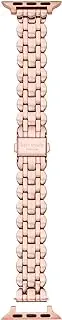 [Kate Spade New York] Rose Gold Tone Stainless Steel Scalloped Bracelet Band for Apple Watch® (38mm/40mm/41mm Case), gold, One Size