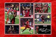 RJR PRINTS Mo Salah - Liverpool 2019 Champions League Signed 12x8 Inch Montage Photo Print Pre Printed Signature Autograph Football Gift