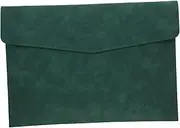 DOITOOL Faux Leather Document Bag Reusable File Holder for Office Organization Faux Leather File Organizer for of Cards Passports and Documents