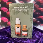 Origins Rise & Radiate GinZing Radiance Boosting Serum & Eye Cream Set, NIB