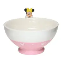 在飛比找momo購物網優惠-【sunart】迪士尼 陶瓷杯緣餐碗 杯緣公仔飯碗 米妮(餐