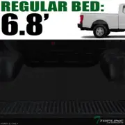 TLAPS For 2017-2024 Ford F250/F350 6.75 Feet Rubber Truck Bed Trunk Mat Liner v2