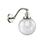 Innovations 1W 204-8-LED Large Beacon Sconce, P NKL/Seed - 515-1W-PN-G204-8-LED