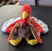 Gobbles The Turkey Beanie Baby - New With Tag