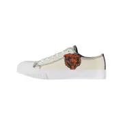 Chicago Bears Women's FOCO Cream Low Top Canvas Shoes Women's Size 6