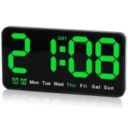 Digital Wall Clock,9.5 Inch,LED Alarm Clock with Big Digits,,Dual Alarm4199
