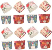 HOLIDYOYO 200 Pcs Christmas Muffin Cups Cake Wrappers Mini Cupcake Cases Cake...