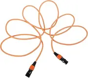 COHEALI XLR Male to Female Balanced Microphone Cable Plated Pin Connectors Durable Braided Design for Audio Accessories Concerts and Live Broadcasts